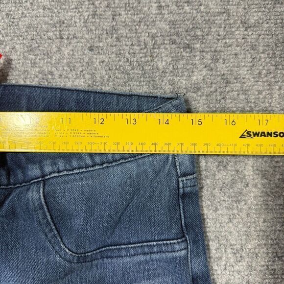 Spanx Jeans Womens Large Skinny Ankle Blue High Rise 30x36 Pull On - Picture 4 of 10